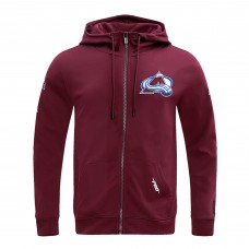 Толстовка на молнии Colorado Avalanche Pro Standard Classic Chenille Jacket - Burgundy