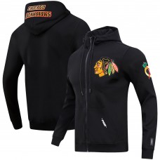 Толстовка на молнии Chicago Blackhawks Pro Standard Classic Chenille Jacket - Black