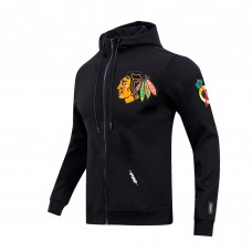 Толстовка на молнии Chicago Blackhawks Pro Standard Classic Chenille Jacket - Black
