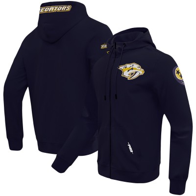 Толстовка на молнии Nashville Predators Pro Standard Classic Chenille Jacket - Navy
