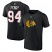 Футболка Chicago Blackhawks Corey Perry Fanatics Black Authentic Stack Name & Number