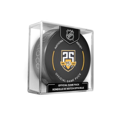 Шайба Nashville Predators Unsigned Inglasco 25th Anniversary Official Game