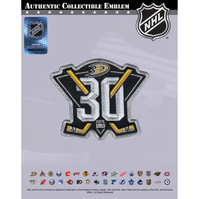 Anaheim Ducks 30th Anniversary Jersey Patch