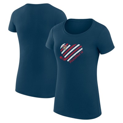 Футболка Florida Panthers G-III 4Her by Carl Banks Womens Heart Fitted - Navy
