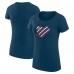 Футболка Florida Panthers G-III 4Her by Carl Banks Womens Heart Fitted - Navy