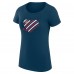 Футболка Florida Panthers G-III 4Her by Carl Banks Womens Heart Fitted - Navy