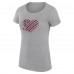 Футболка Florida Panthers G-III 4Her by Carl Banks Womens Heart Fitted - Heather Gray