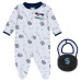 Newborn & Малышам Seattle Kraken WEAR by Erin Andrews White Sleep & Play Full-Zip Footed Jumper with Bib Newborn & Малышам Seattle Kraken WEAR by Erin Andrews White Sleep & Play Full-Zip Footed Jumper with Bib