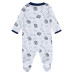 Newborn & Малышам Seattle Kraken WEAR by Erin Andrews White Sleep & Play Full-Zip Footed Jumper with Bib