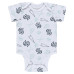 Newborn & Малышам Seattle Kraken WEAR by Erin Andrews Gray/White/Navy Three-Piece Turn Me Around Bodysuit & Pants Set