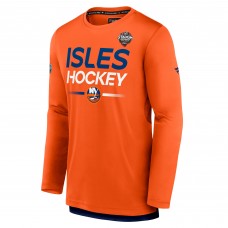 Футболка New York Islanders 2024 NHL Stadium Series Authentic Pro Long Sleeve Tech - Orange