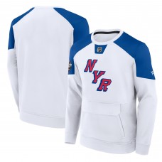 New York Rangers 2024 NHL Stadium Series Authentic Pro Fleece Logo Pullover Sweatshirt - White