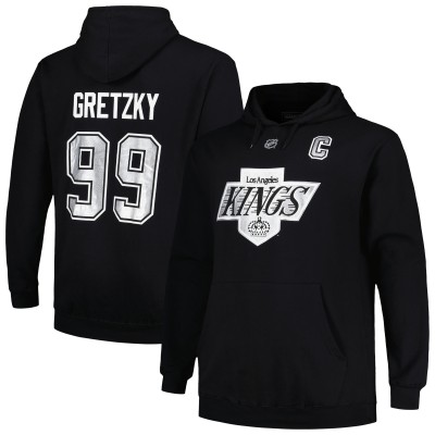 Los Angeles Kings Wayne Gretzky Mitchell & Ness Black Name & Number Pullover Hoodie