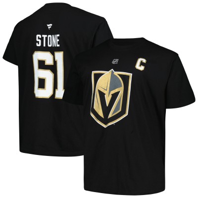 Футболка Vegas Golden Knights Mark Stone Fanatics Black Big &Tall Name & Number