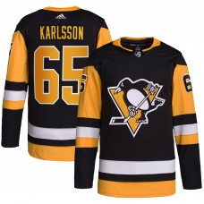 Игровая джерси Erik Karlsson Pittsburgh Penguins adidas Home Primegreen Authentic Pro Player - Black