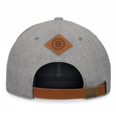 Бейсболка Boston Bruins Fanatics Signature Elements A-Frame Leather - Heather Gray
