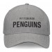 Бейсболка Pittsburgh Penguins Fanatics Heather Gray Elements A-Frame Leather Strapback