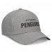 Бейсболка Pittsburgh Penguins Fanatics Heather Gray Elements A-Frame Leather Strapback