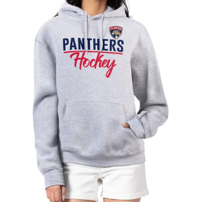 Женская толстовка Florida Panthers G-III 4Her by Carl Banks Heather Gray Team Sport Tri-Blend Fleece