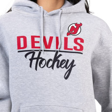Женская толстовка New Jersey Devils G-III 4Her by Carl Banks Heather Gray Team Sport Tri-Blend Fleece