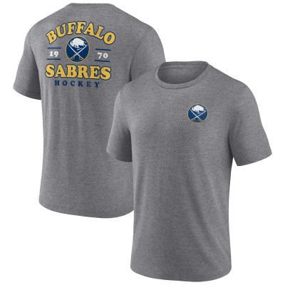 Футболка Buffalo Sabres Heather Gray Winger Tri-Blend