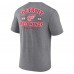 Detroit Red Wings Heather Gray Winger Tri-Blend T-Shirt