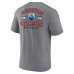 Футболка Edmonton Oilers Heather Gray Winger Tri-Blend