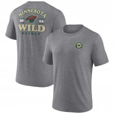 Футболка Minnesota Wild Heather Gray Winger Tri-Blend