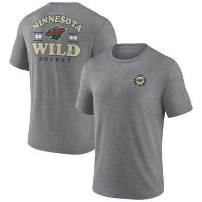 Футболка Minnesota Wild Heather Gray Winger Tri-Blend