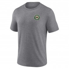 Футболка Minnesota Wild Heather Gray Winger Tri-Blend