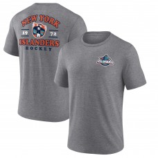 New York Islanders Heather Gray Winger Tri-Blend T-Shirt New York Islanders Heather Gray Winger Tri-Blend T-Shirt