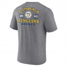 Футболка Pittsburgh Penguins Heather Gray Winger Tri-Blend