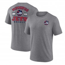 Футболка Winnipeg Jets Winger Tri-Blend - Heather Gray