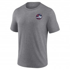 Футболка Winnipeg Jets Winger Tri-Blend - Heather Gray