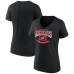 Женская Футболка Carolina Hurricanes Black Slapshot V-Neck