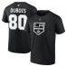 Los Angeles Kings Pierre-Luc Dubois Fanatics Black Authentic Stack Name & Number T-Shirt