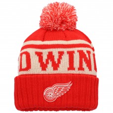 Шапка с помпоном Detroit Red Wings American Needle Pillow Line Cuffed Knit - Red/White