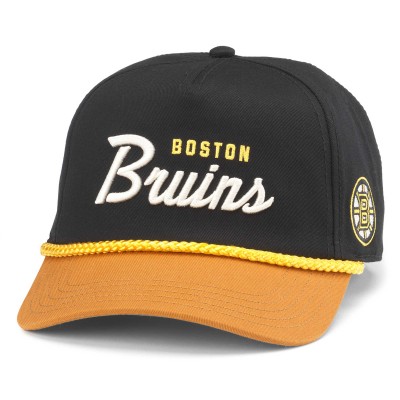 Бейсболка Boston Bruins American Needle Roscoe Washed Twill - Black/Gold