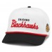 Бейсболка Chicago Blackhawks American Needle White/Black Roscoe Washed Twill