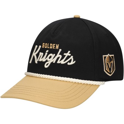 Бейсболка Vegas Golden Knights American Needle Roscoe Washed Twill - Black/Gold