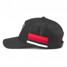 New Jersey Devils American Needle HotFoot Stripes Trucker Adjustable Hat - Black