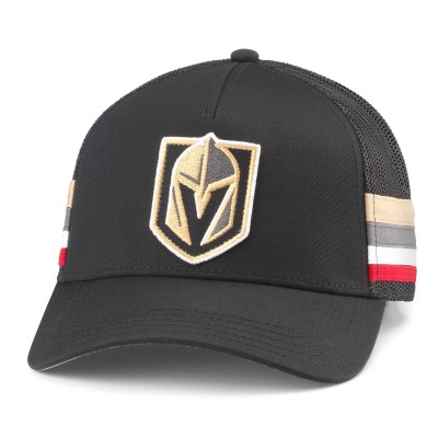 Бейсболка Vegas Golden Knights American Needle Black HotFoot Stripes Trucker