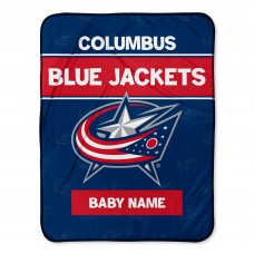 Columbus Blue Jackets Chad & Jake 30 x 40 Personalized Baby Blanket