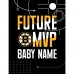 Boston Bruins Chad & Jake 30 x 40 Personalized Baby Blanket