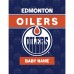 Edmonton Oilers Chad & Jake 30 x 40 Personalized Baby Blanket