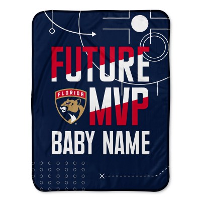 Именной Плед Florida Panthers Chad & Jake 30 x 40 Baby