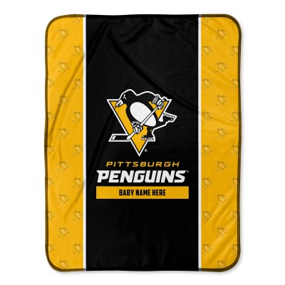 Pittsburgh Penguins Chad & Jake 30 x 40 Personalized Baby Blanket