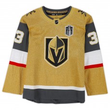 Игровая джерси Adin Hill Vegas Golden Knights Autographed Fanatics Authentic Gold adidas Authentic with Stanley Cup Patch