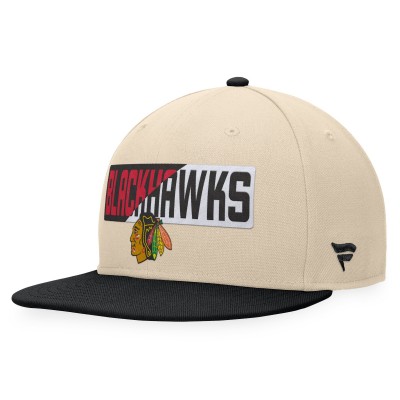 Бейсболка Chicago Blackhawks Goalaso - Cream/Black