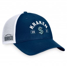 Бейсболка Seattle Kraken Fanatics Deep Sea Blue/White Free Kick Trucker
